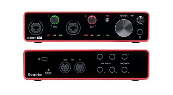 Focusrite SCARLETT 4I4 USB AUDIO INTERFACE - 3RD GEN - Image 4