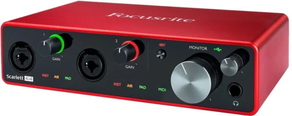 Focusrite SCARLETT 4I4 USB AUDIO INTERFACE - 3RD GEN - Image 5