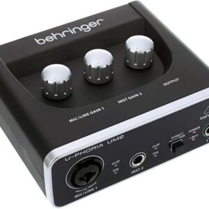 Behringer U-PHORIA UM2 Audiophile USB Audio Interface (CHEAP SOUNDCARD)