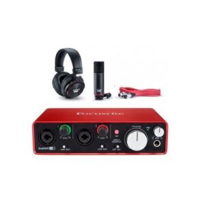 Focusrite Scarlett 2i2 Studio (3rd Gen) USB Audio Interface And Recording Bundle.