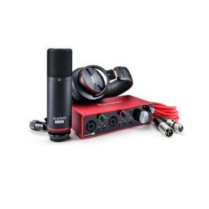 Focusrite Scarlett 2i2 Studio (3rd Gen) USB Audio Interface And Recording Bundle.