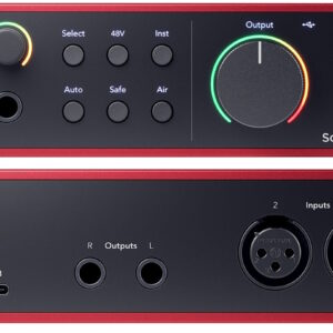 Focusrite Scarlett 2i2 4th Gen USB-C Audio Interface